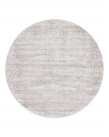 Tapis en viscose rond Ava Crème