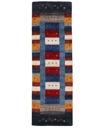 Tapis de laine Gabbeh Don couloir Multicouleur