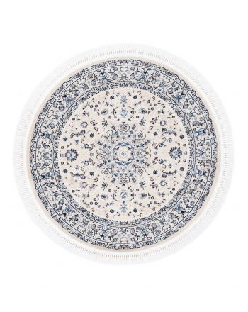 Tapis rond Nain Diane Crème