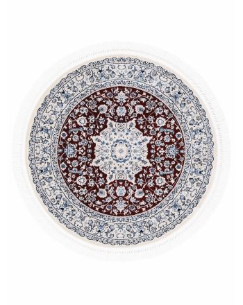 Tapis rond Nain Diane Rouge