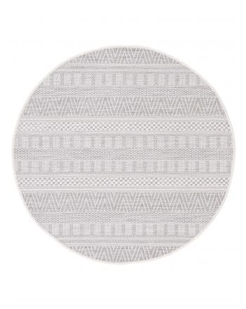 Tapis dextérieur & intérieur Boho rond Beige