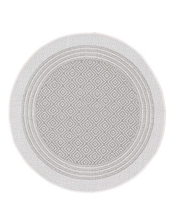 Tapis dextérieur & intérieur Boho rond Beige