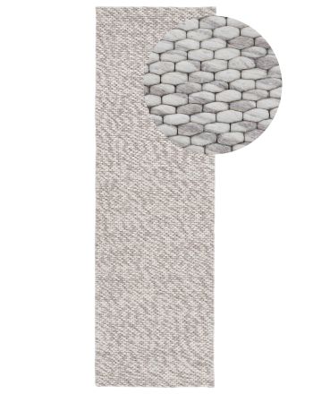 Tapis de laine Sina couloir Beige