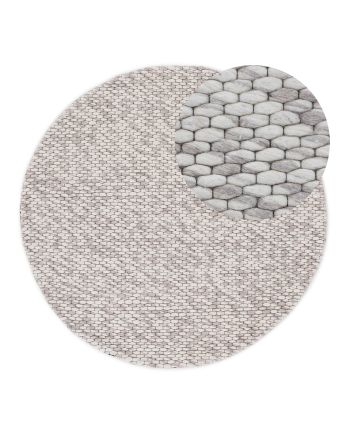 Tapis de laine Sina ronde Beige
