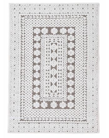 Tapis Holly Crème/Gris clair