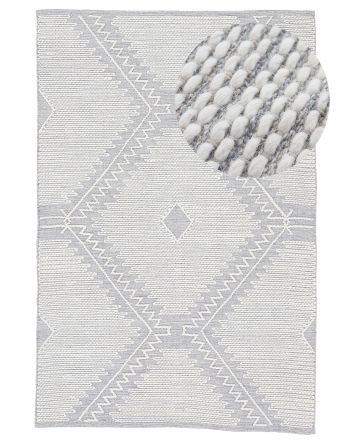 Tapis en coton Kilim Durry Gris