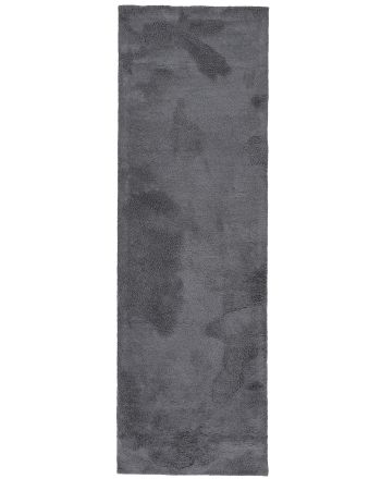 Tapis à poils longs Silky couloir Gris