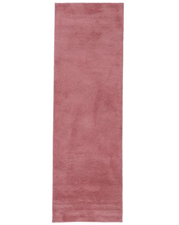 Tapis à poils longs Silky couloir Rose