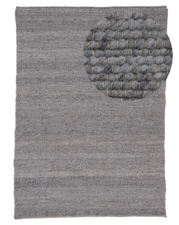 Tapis de laine Valleta Gris