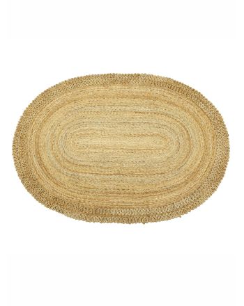 Tapis de Jute Luca Ovale Brun clair