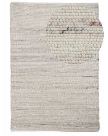 Tapis de laine Valleta Crème
