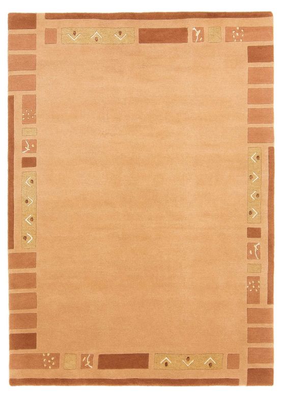 Tapis de laine Nepal Jaipur Orange