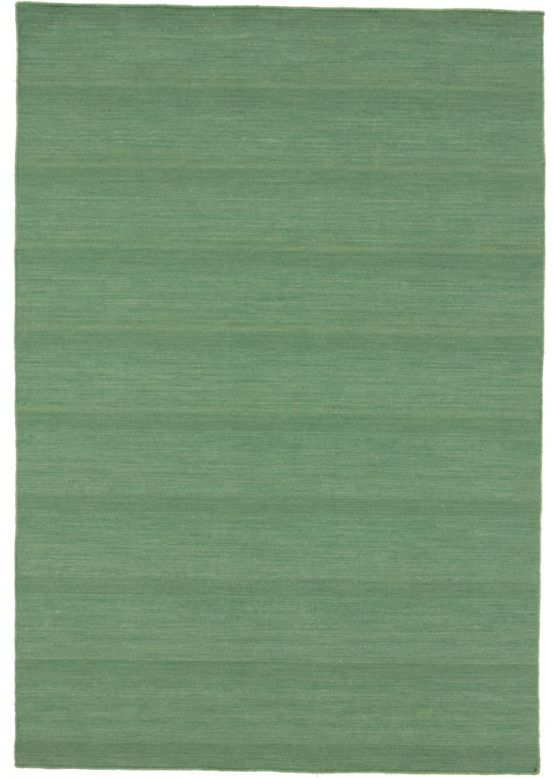 Tapis tissé à plat Kilim Loom Vert