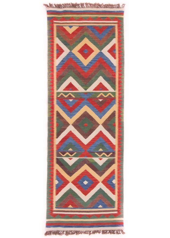 Tapis tissé à plat Kilim Qashqai