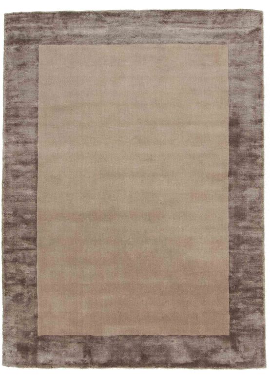 Tapis en viscose Visconti Border Beige