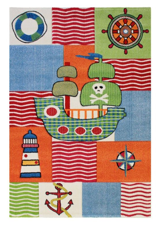 Tapis enfant Pirat Multicouleur