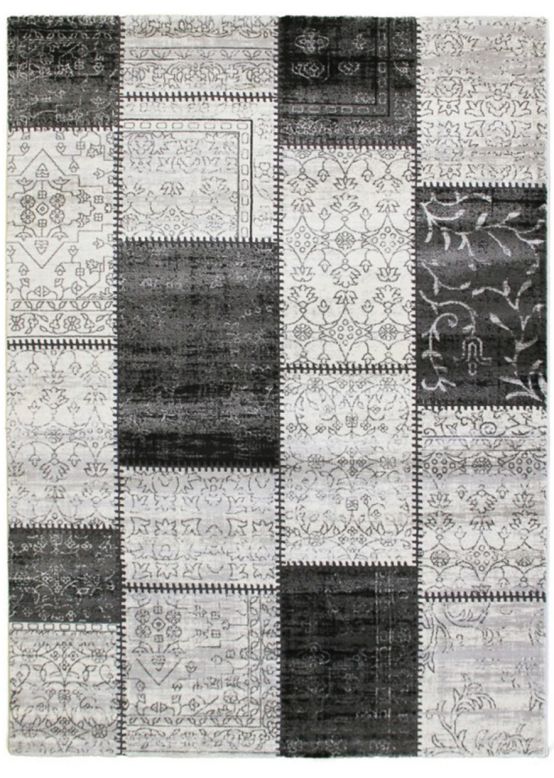 Tapis Patchwork Gris