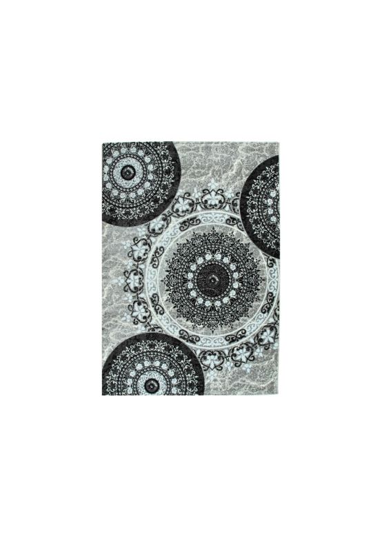 Tapis Mandala Gris