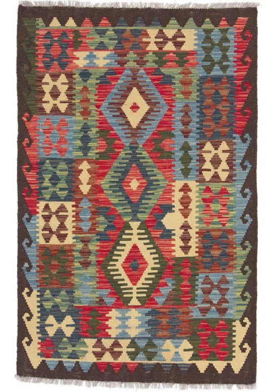 Tapis tissé à plat Kilim Afghan