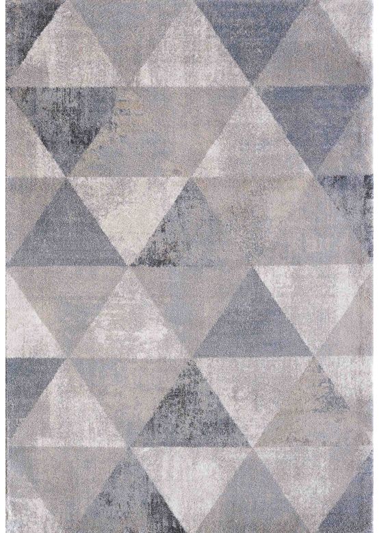 Tapis Geo Gris