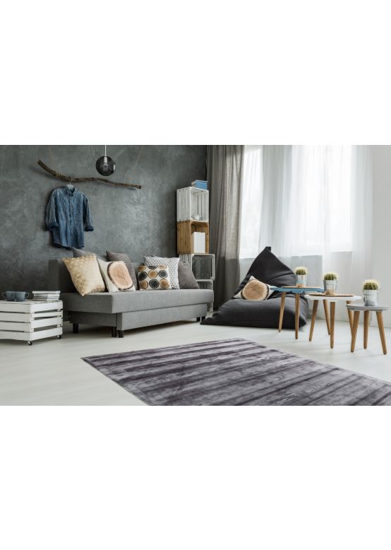 Tapis en viscose Visconti Lily Gris