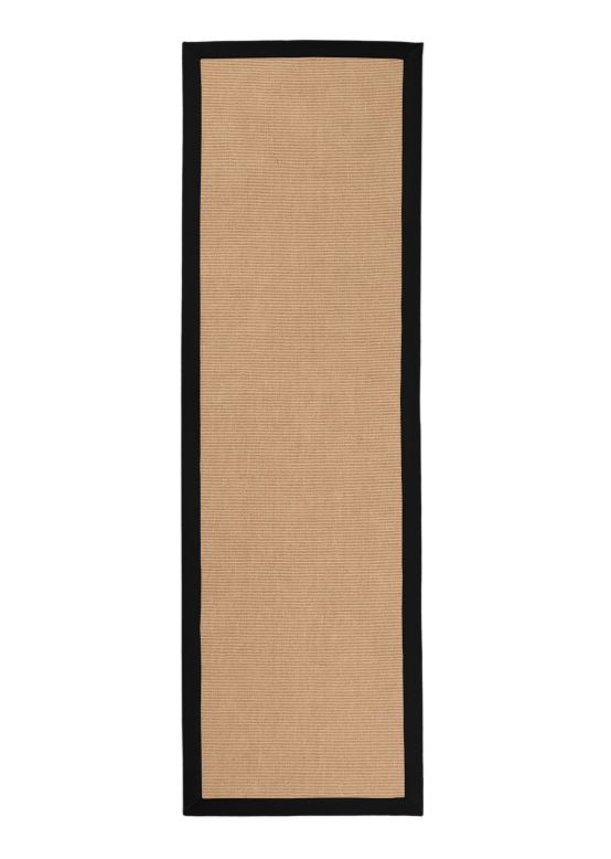 Tapis couloir Sisal Noir