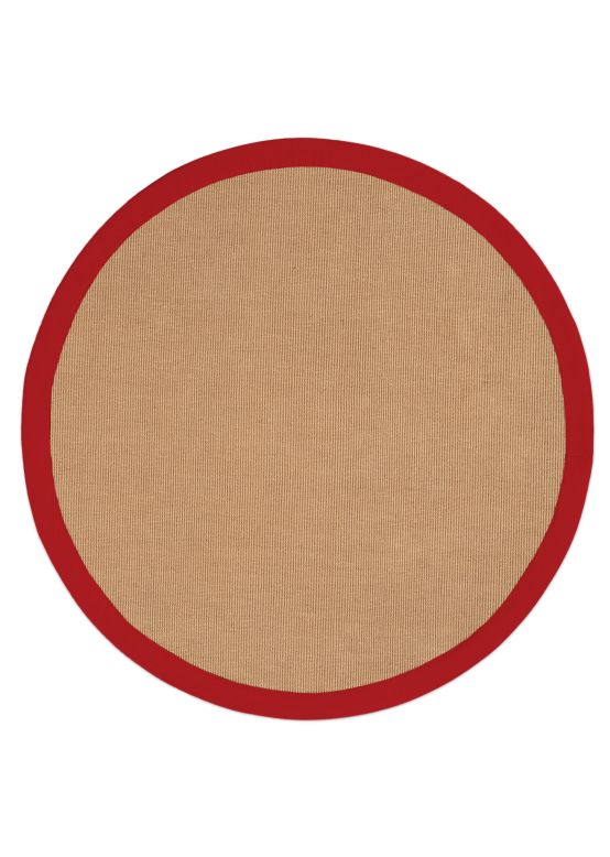 Tapis Sisal ronde Rot