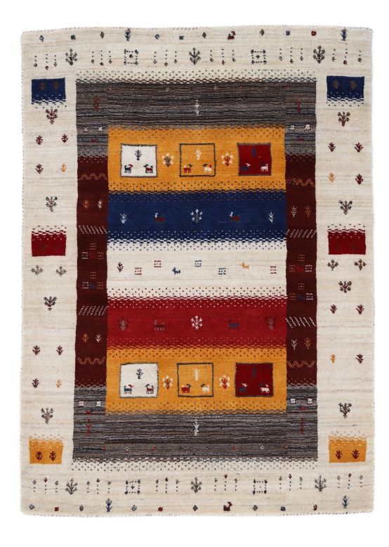 Tapis de laine Gabbeh Soni Multicouleur