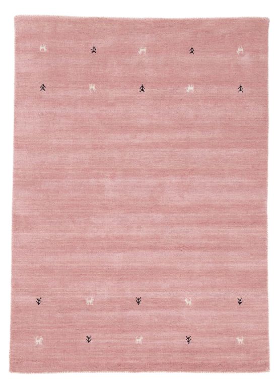 Tapis de laine Gabbeh Uni Rose