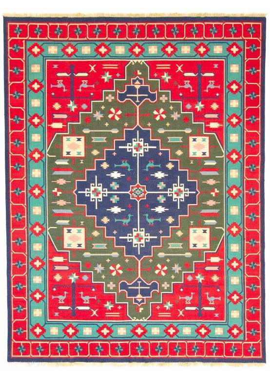 Tapis tissé à plat Kilim India