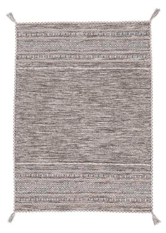 Tapis tissé à plat Kilim Azizi Beige