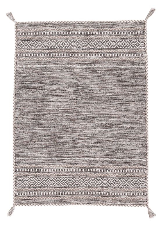 Tapis tissé à plat Kilim Azizi Beige