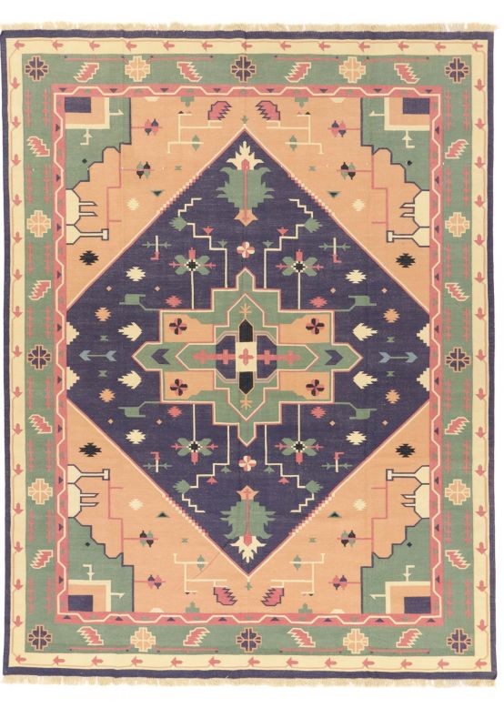 Tapis tissé à plat Kilim India