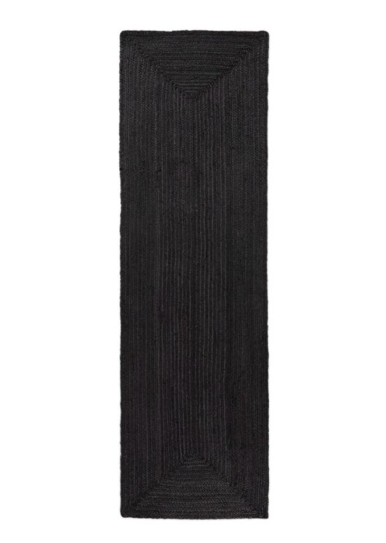 Tapis de Jute Nele couloir Anthracite