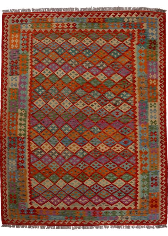 Tapis tissé à plat Kilim Afghan