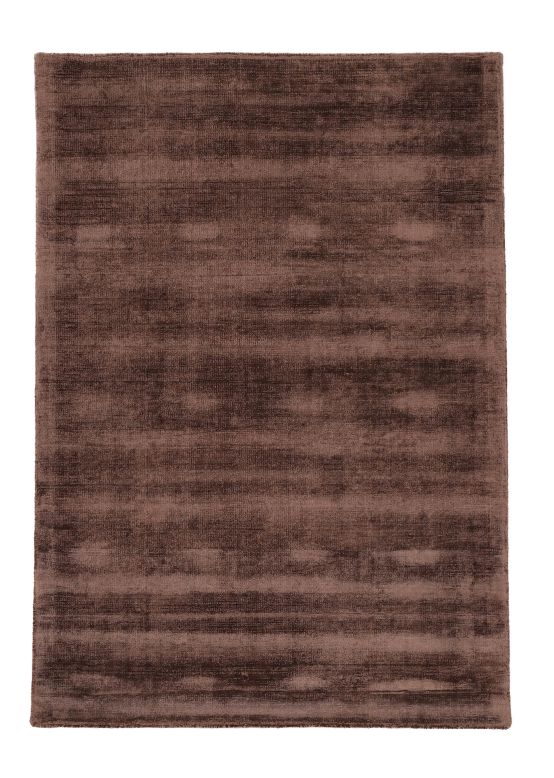 Tapis en viscose Ava Marron foncé