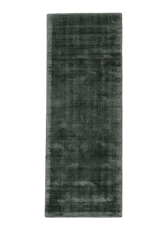 Tapis en viscose couloir Ava Vert foncé