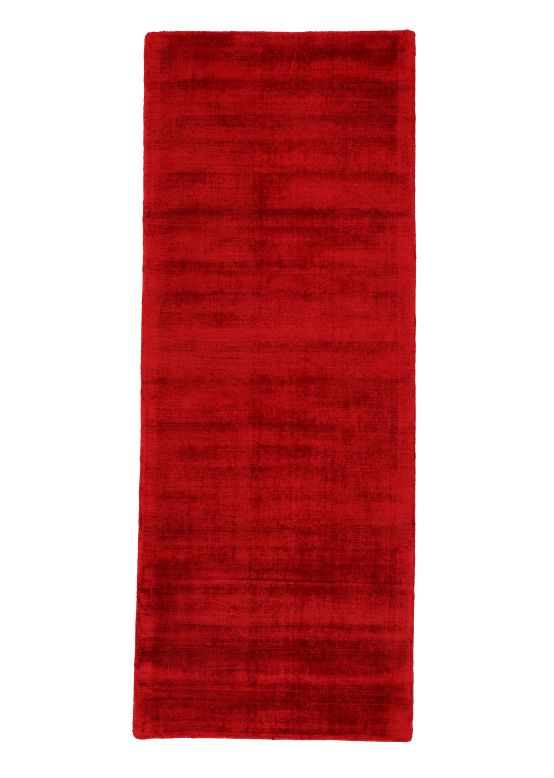 Tapis en viscose couloir Ava Rouge