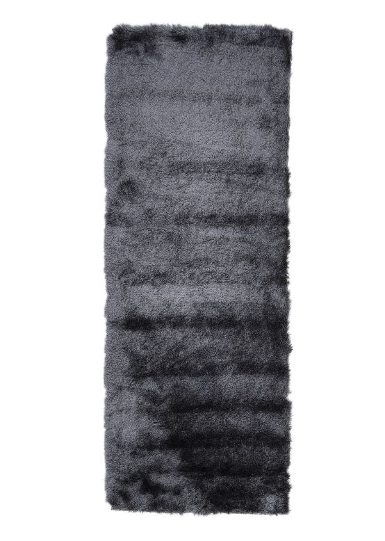 Tapis à poils longs Breeze couloir Gris foncé