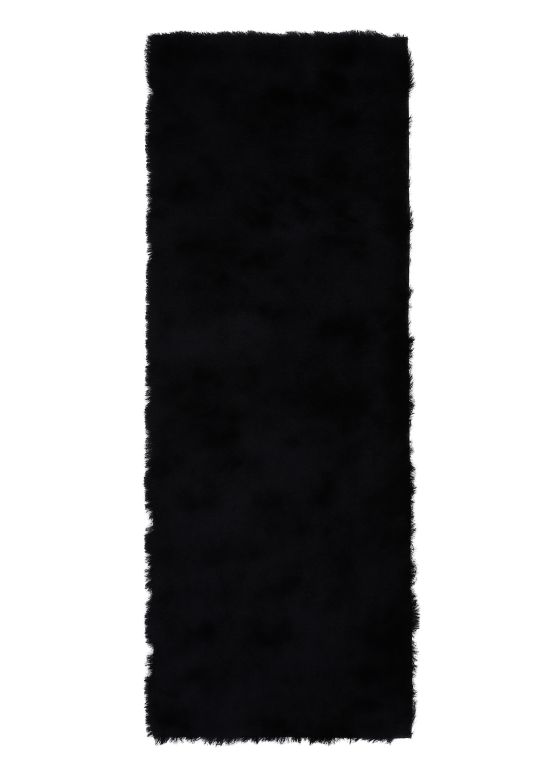 Tapis à poils longs Breeze couloir Noir