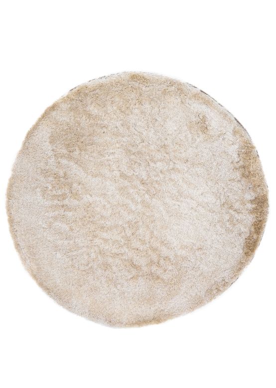 Tapis à poils longs Breeze ronde Crème