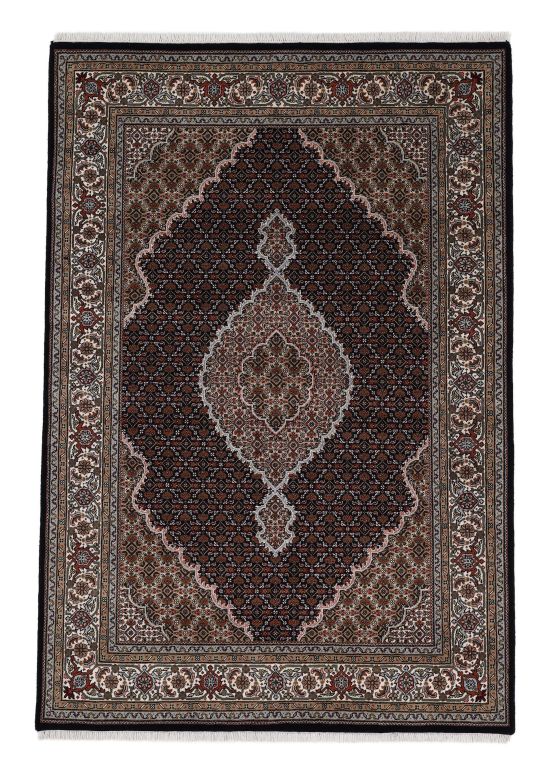 Tapis Tabriz Mahi Noir