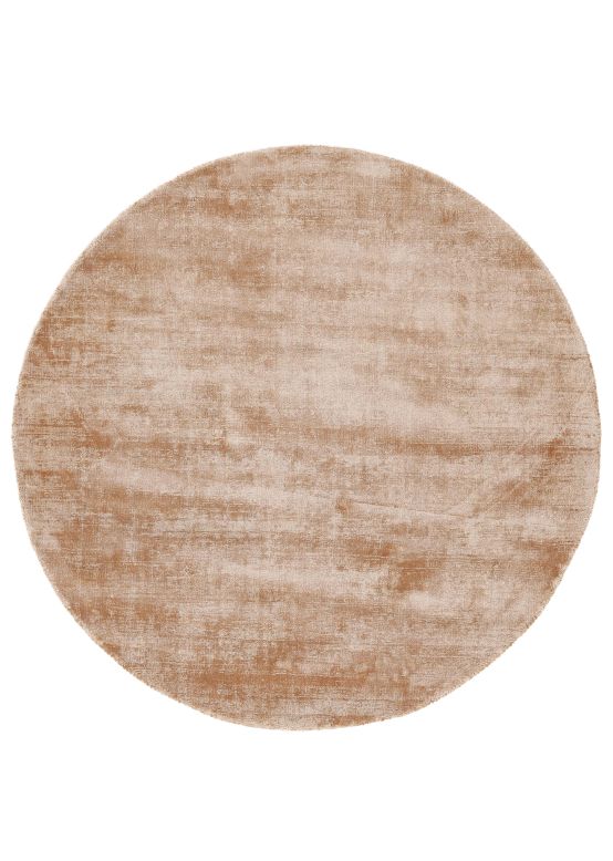 Tapis en viscose rond Ava Beige