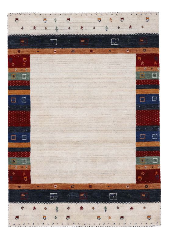 Tapis de laine Gabbeh Nura Beige