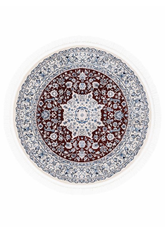 Tapis rond Nain Diane Rouge