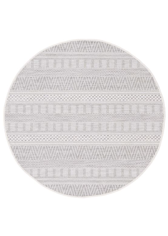 Tapis dextérieur & intérieur Boho rond Beige