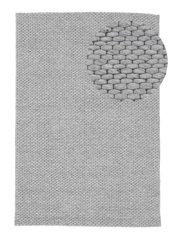 Tapis de laine Sina Gris