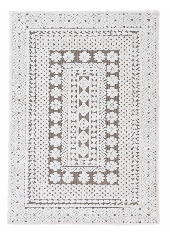 Tapis Holly Crème/Gris clair