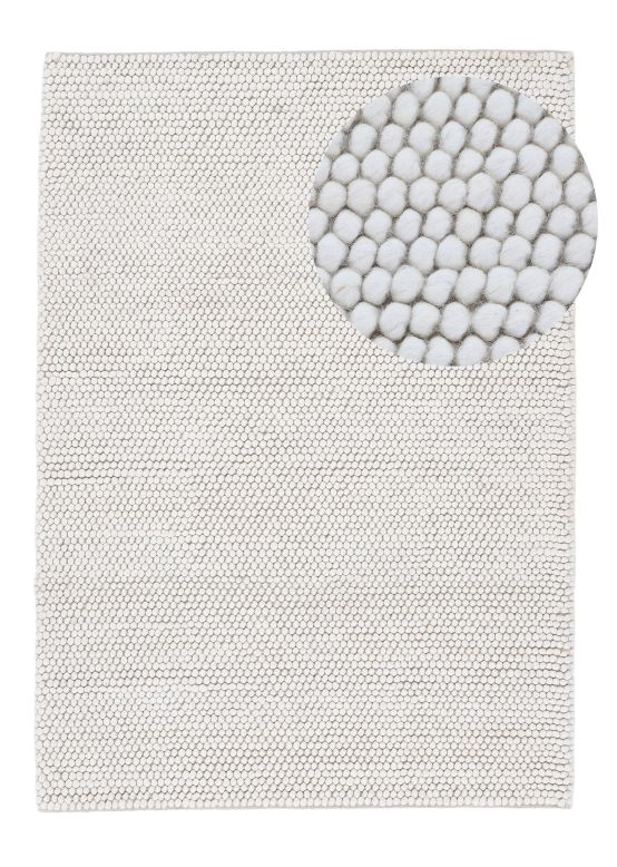 Tapis de laine Calo Crème