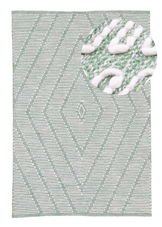 Tapis en coton Kilim Durry Vert